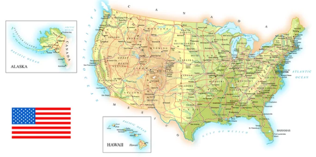 Map of USA