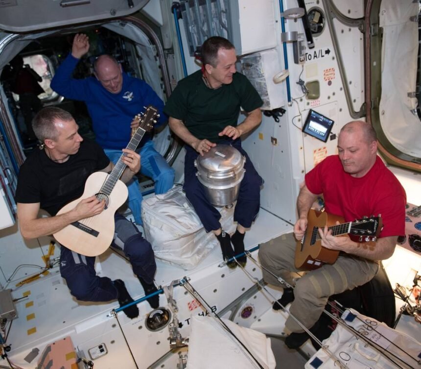 guitar in space