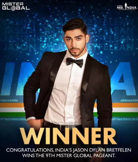 India's Jason Dylan Bretfelean, Mister Global Pageant 2023, Jason Dylan