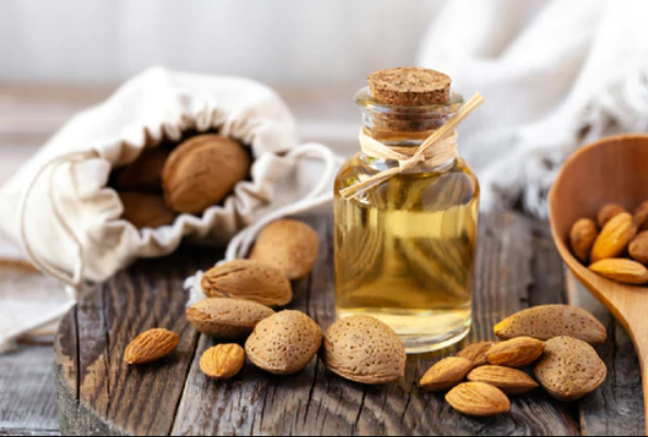 Benefits Of Badam Oil For Skin, Badan Oils, almonds oil, Glowing skin, Beauty