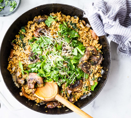 Milet and Mushroom Risotto