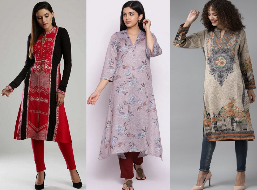 Winter Woolen Kurta Sets