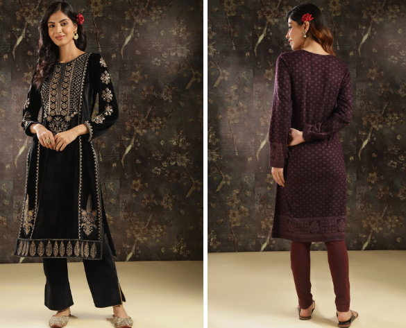 Winter Woolen Kurta Sets