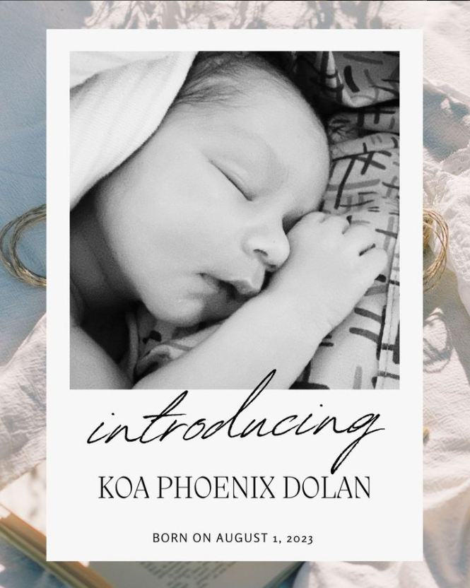 Ileana D'Cruz, Ileana D'Cruz's first child, Koa Phoenix Dolan