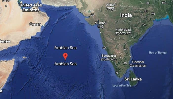 arabian sea, arabian sea map, arabian sea on map,