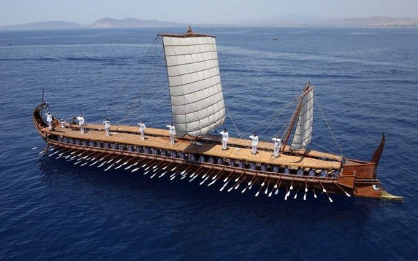 trireme,
trireme ship,
greek trireme,
mediterranean sea,