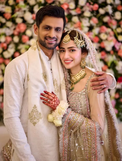 Shoaib Malik and Sana Javed