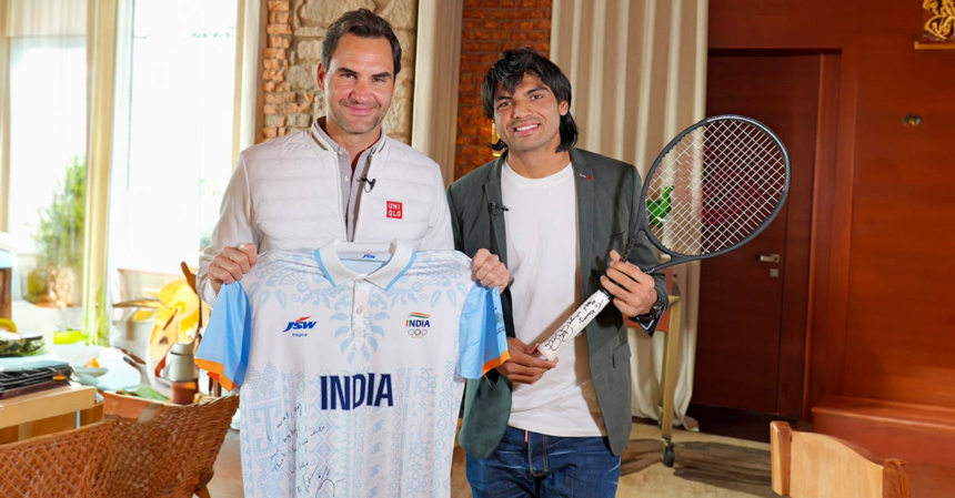 Roger Federer and neeraj chopra