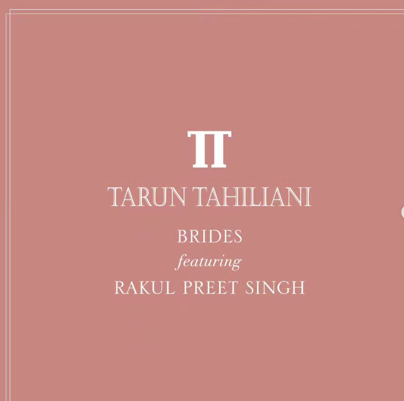 Rakul Preet's Bridal Lehenga By Tarun Tahiliani