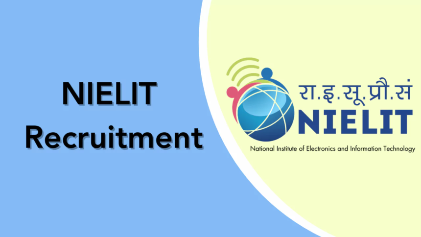 nielit, nielit recruitment,