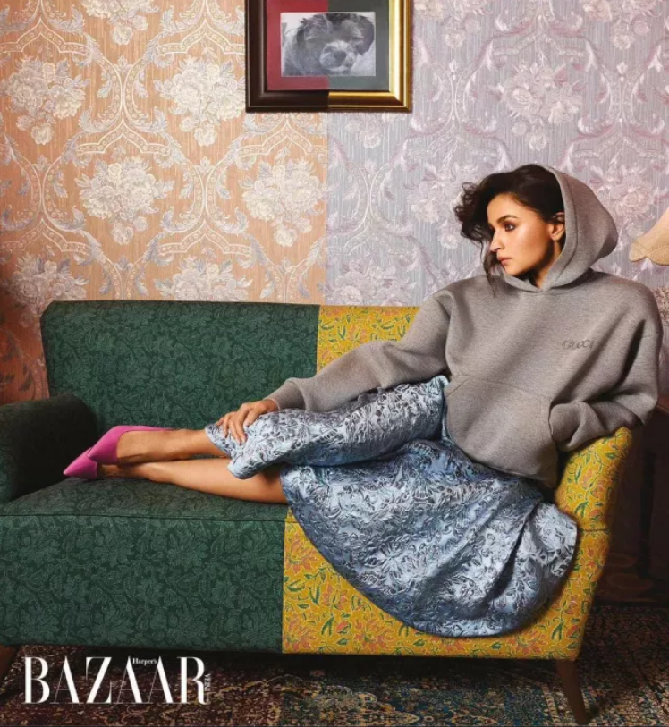 Alia Bhatt with her Gucci cover picture
