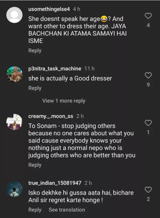 sonam-kapoor advised parineeti and alia, Netizens Reaction