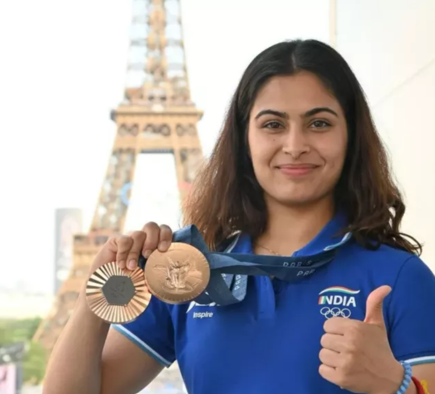 Olympic medalist Manu Bhaker's medal 